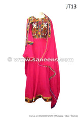 Kuchi Dress, Masqati Gagra, in Dark Orange Color