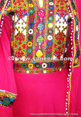 Kuchi Dress, Masqati Gagra, in Dark Orange Color