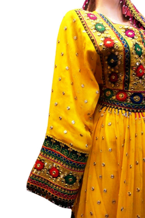 fashionable afghan bridal costume