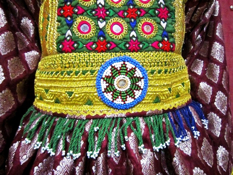 genuine afghani embroidered waist belt