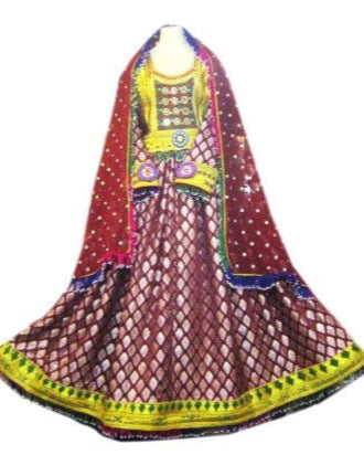 Afghan Hand Embroidered Bridal Dress
