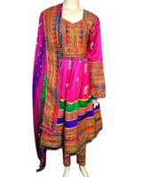 Hand Embroidered Afghan Bridal Dress