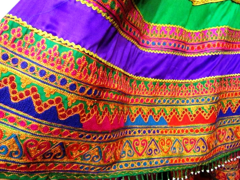 tribal artwork afghani attire
