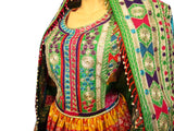 Rainbow Style Afghan Woman's Dress