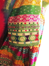 Rainbow Style Afghan Woman's Dress