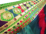 Rainbow Style Afghan Woman's Dress