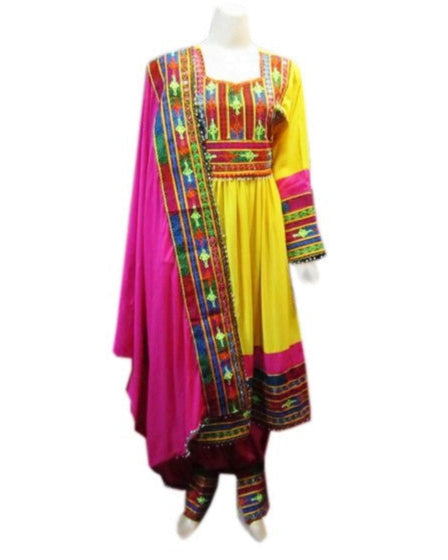 Afghan Bridal Hand Embroidered Dress