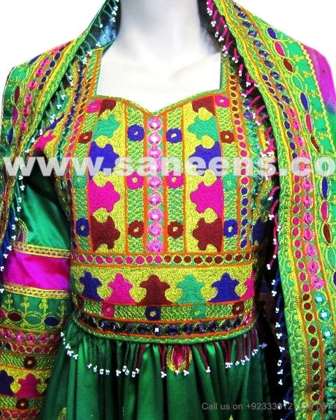 hand embroidered afghan dress