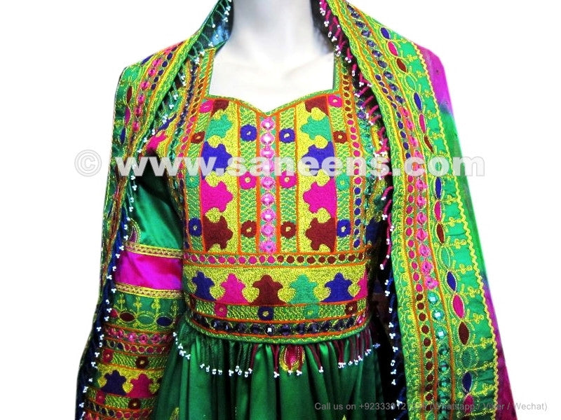 hand embroidered afghan dress