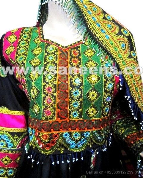 afghan fashion long dress