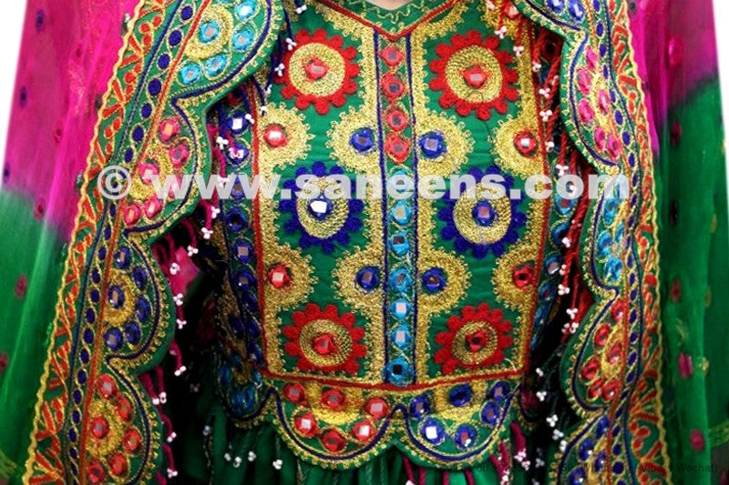 persian artwork bridal dress