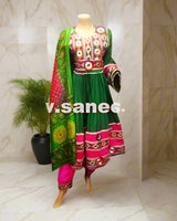 Afghan Bridal hand Embroidered Dress
