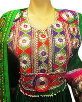 Afghan Bridal hand Embroidered Dress
