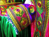 Afghan Bridal Hand Embroidered Dress
