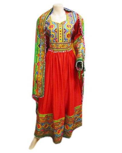 Afghan Long Bridal Gown Dress