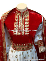 Afghan Bridal Gown Embroidered Dress