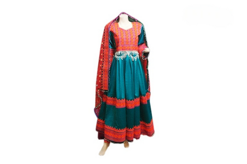 Afghan Long Bridal Gown Dress