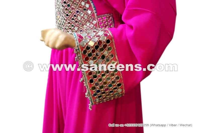 Afghan Dress In Pink Color