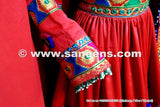 Afghan Long Gown Hand Embroidered Dress