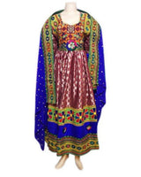 Afghan Bridal Gown Embroidered Dress