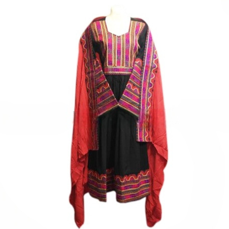 afghan muslim dress in black color