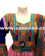 afghan muslim bridal frocks apparels with artwork embroidery