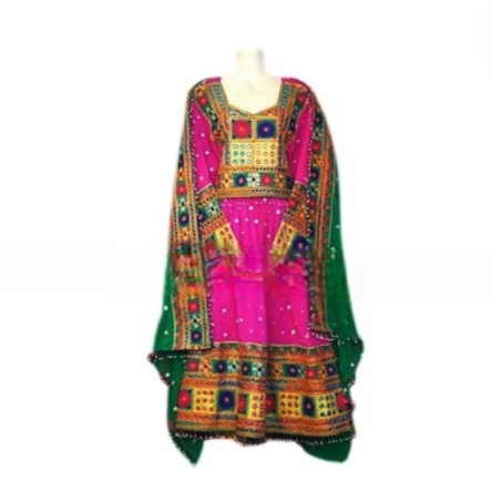 afghan dress in pink color, wholesale afghan clothes in low price 