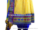 Traditional Afghan Bridal Hand Embroidered Dress