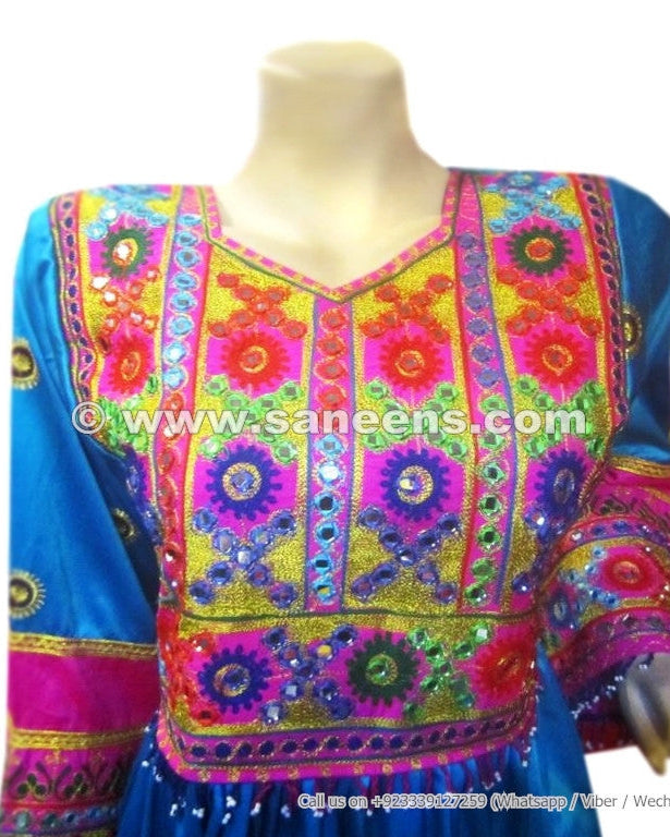 muslim afghan dresses with mirrors work