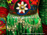 Elegant Afghan Bridal Embroidered Dress