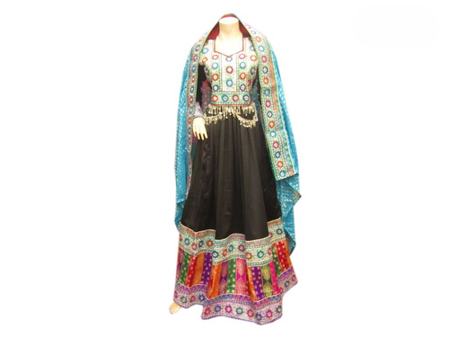 Afghan Bridal Long Gown Dress