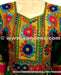 beautiful afghan bridal clothes frock with mirrors work