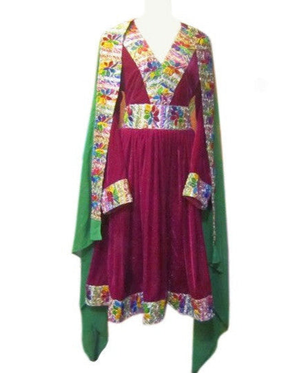 Pashtun Bridal Hand Embroidered Dress