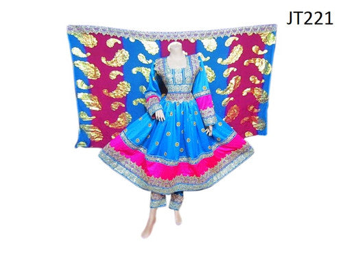 Afghan Bridal Hand Embroidered Dress