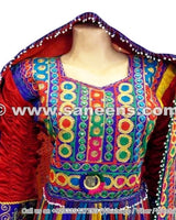Afghan Bridal Hand Embroidered Long Dress