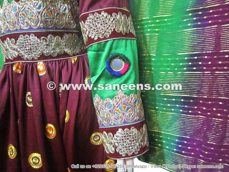 handmade muslim afghanistan long dress