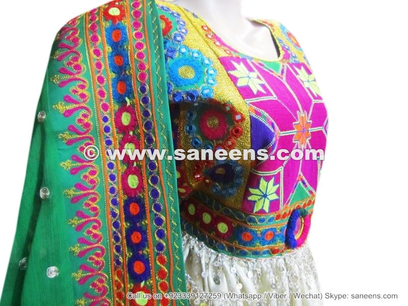 genuine hand embroidery work pashtun dress gown