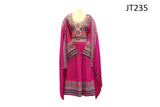 Mirrors Work Afghan Pashtun Bridal Pink Dress Clothes Persian Fashion Frock