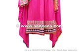 Mirrors Work Afghan Pashtun Bridal Pink Dress Clothes Persian Fashion Frock