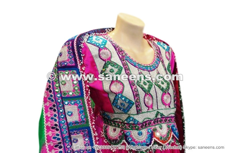 traditional afghan muslim pashtun bridal frock
