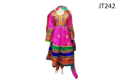 Latest Afghan Hand Embroidered Bridal Dress