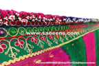afghan dress with long veil shawl