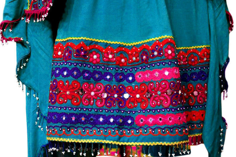 mirrors embroidery work pashtun tribal wedding dresses clothes