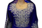 traditional afghan frock with embroidery work