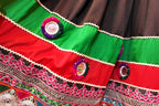 afghan muslim ladies casual frock with large medallions