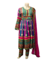 Hand Embroidered Bridal Afghan Dress