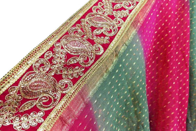 afghan dress with long veil shawl