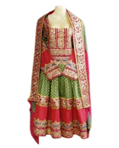 afghan bridal frock
