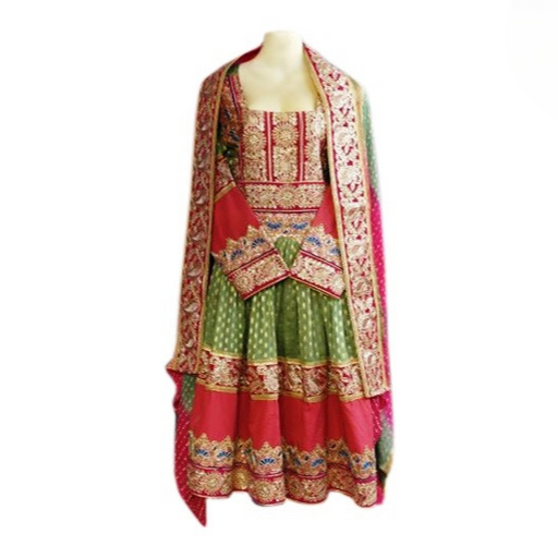 afghan bridal frock