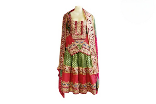 Persian Afghan Bridal Embroidered Dress